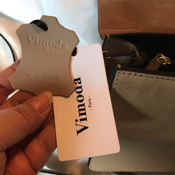 Vimoda Paris suede and leather bag/purse - Picture 8 of 13